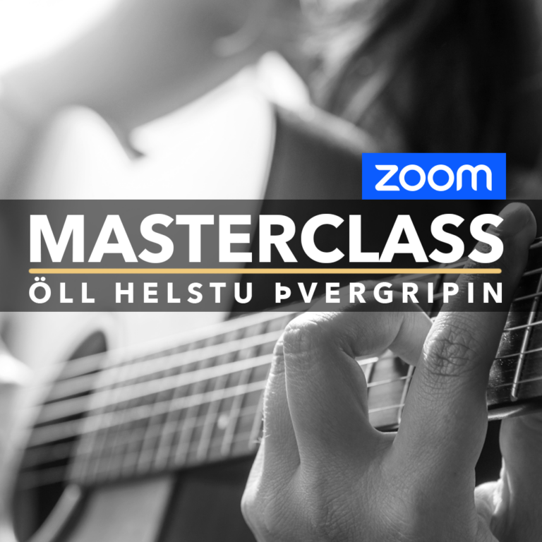 Zoom Masterclass: Náðu tökum á þvergripum – 13. ágúst